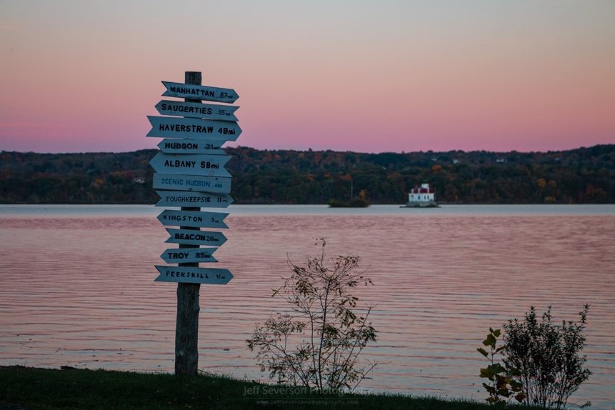 Autumn Sunset at Esopus Meadows