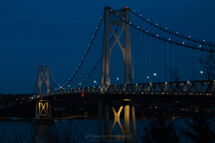 March Evening at the Mid-Hudson Bridge