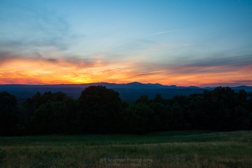 Sunset Over the Catskills