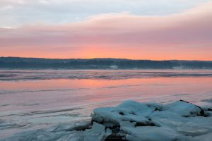 February Sunrise on the Hudson