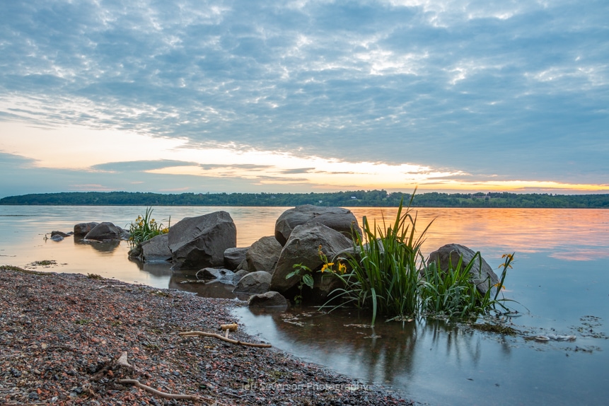 Another capture of a tranquil sunrise over the Hudson River at Lighthouse Park in Ulster Park, NY.