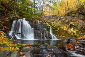 A photo of the semi-secret lower waterfall along Black Creek in the town of Esopus, NY.