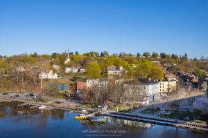 A photo of the Kingston-Rondout district on a Spring morning.