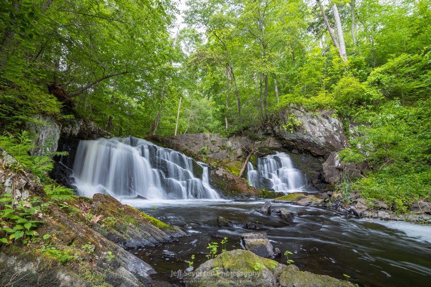 A photography of Lower Falls, a waterfall along Black Creek, in the Town of Esopus, NY.